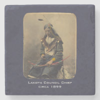 Vintage Photo Native American Lakota Indian Chief