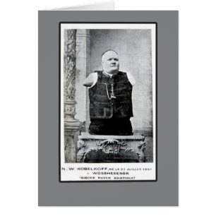 Vintage Photo of Armless and Legless Man