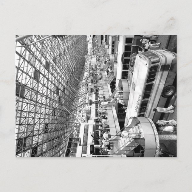 Vintage photo of Sao Paulo Bus Terminal Postcard (Front)