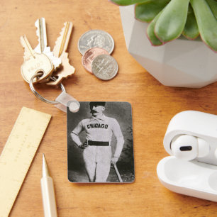 Vintage Photo, Sports Chicago Baseball Player Key Ring