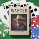 Vintage Photo Wanted Poster Funny Father's Day Playing Cards<br><div class="desc">Retro,  vintage 1800s wanted poster funny Father's day deck of playing cards with photo.  Personalise it with your own text and a photograph of your dad.</div>