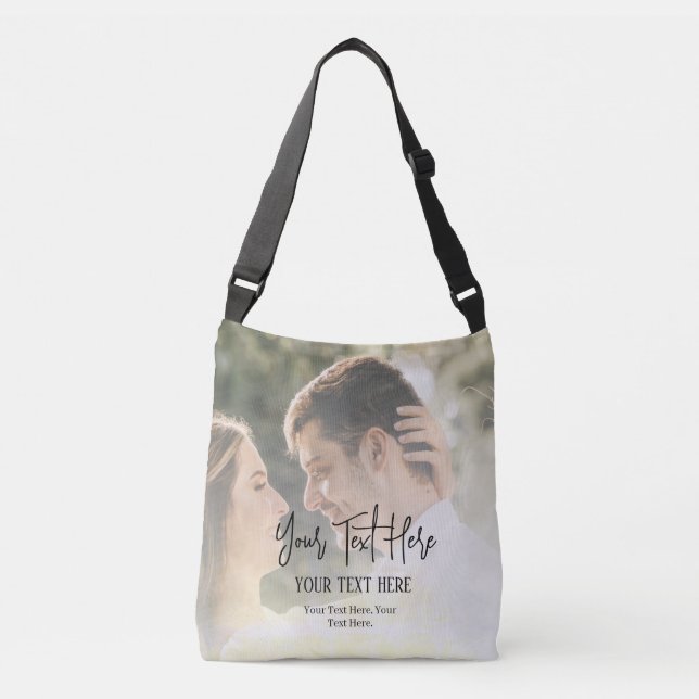 Vintage Photo Wedding  Crossbody Bag (Front)