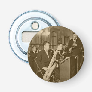 Vintage Photograh Big Band Sax Bottle Opener