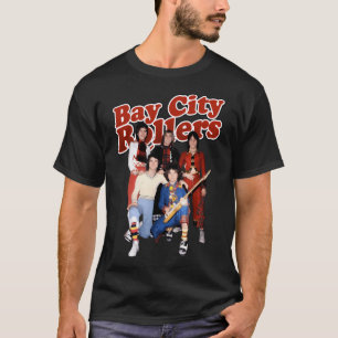 Vintage Photograp Band Bay City Rollers Music Rock T-Shirt