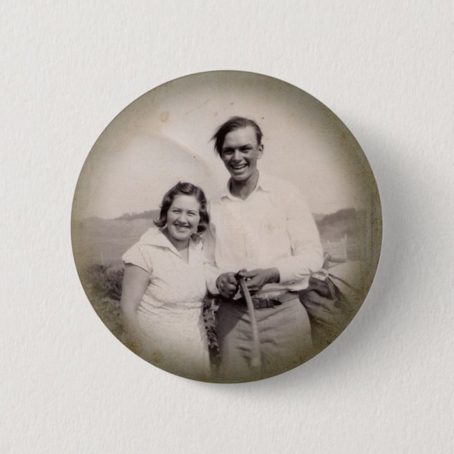 Vintage Photograph Button (Front)