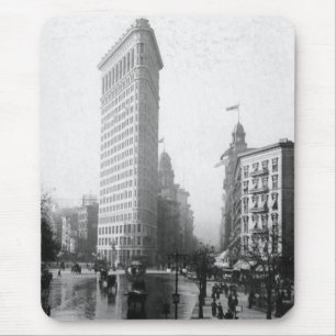 Vintage Photograph of the Flatiron Building NYC Mouse Pad