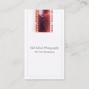 Vintage Photographer Camera Film Business Card