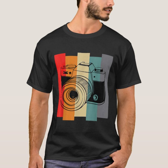 Vintage Photography Camera T-Shirt (Front)