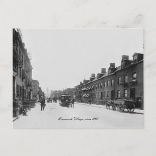 Vintage Photography Greenwich Village New York Postcard