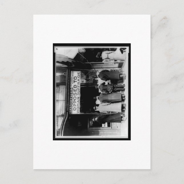 Vintage Photography Opposed to Woman Sufferage Pos Postcard (Front)