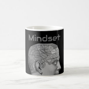 Vintage Phrenology Head Mind Mindset Brain Map Coffee Mug