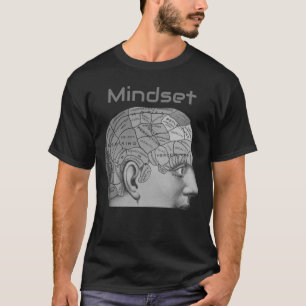 Vintage Phrenology Head Mind Mindset Brain Map T-Shirt