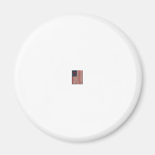 Vintage Pi American Flag Math Teacher Shirt Design Magnet