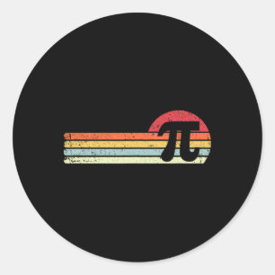 Vintage Pi Day 3.14 Funny Teachers Students Math P Classic Round Sticker