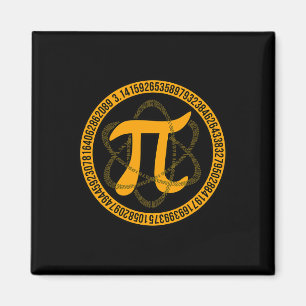 Vintage Pi Day Lover Math Teacher Mathematician Gr Magnet