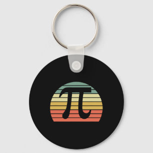Vintage Pi Day Math 3.14 Nerd Geek Cute Retro Gift Key Ring