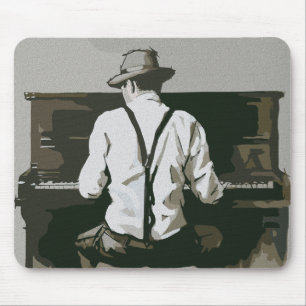 Vintage Pianist in Harmony Mouse Pad
