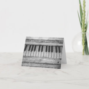 Vintage Piano Note Card