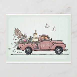 Vintage Pick Up Truck Postcard