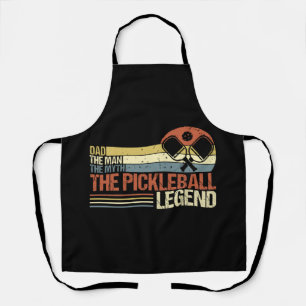 Vintage Pickleball Dad The Man The Myth The Legend Apron