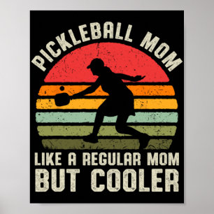 Vintage Pickleball Mom Life Pickle Ball For Women  Poster