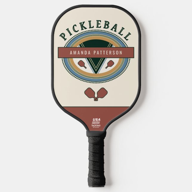 Vintage Pickleball Paddle Template (Front)