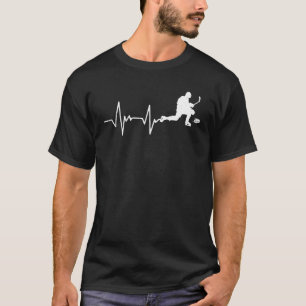Vintage Pickleball Player Heartbeat Coach Pickleba T-Shirt