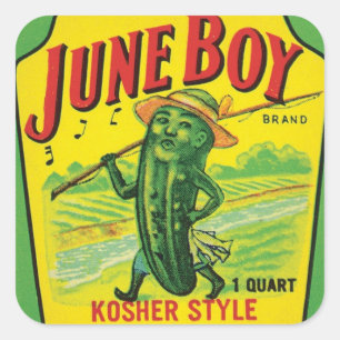 Vintage Pickles Food Product Label