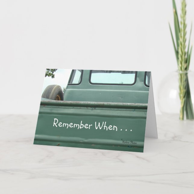 vintage Pickup Truck2 #1- customise Card (Front)