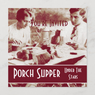 Vintage Picnic Party Invitation
