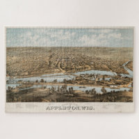 Vintage Pictorial Map of Appleton WI (1874)
