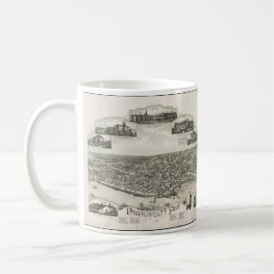 Vintage Pictorial Map of Narragansett RI (1888) Coffee Mug