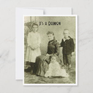 Vintage Picture Reunion Invitation