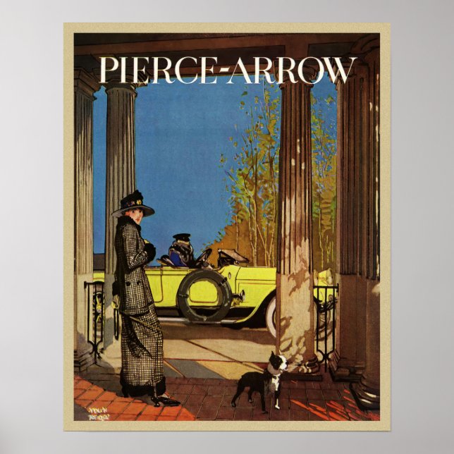 Vintage Pierce-Arrow 1919 Magazine Ad Poster (Front)