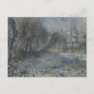 Vintage Pierre Auguste Renoir Snow Covered Landsca Postcard