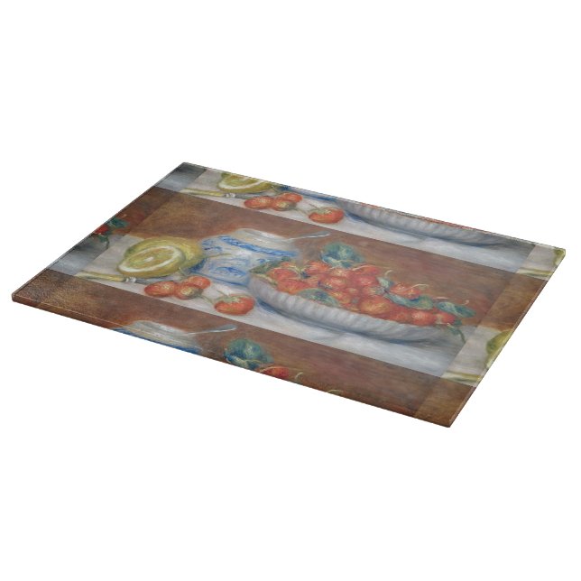 Vintage Pierre Auguste Renoir Strawberries Cutting Board (Corner)