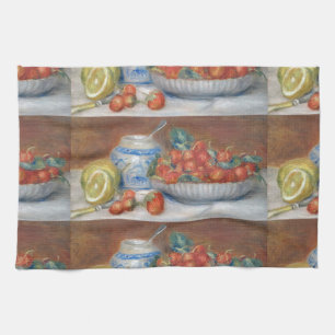 Vintage Pierre Auguste Renoir Strawberries Tea Towel