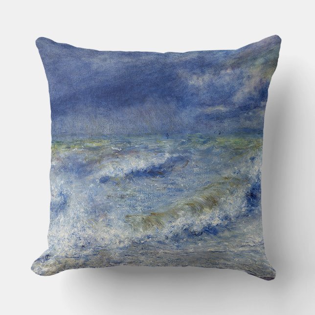 Vintage Pierre Auguste Renoir The Wave    Cushion (Front)