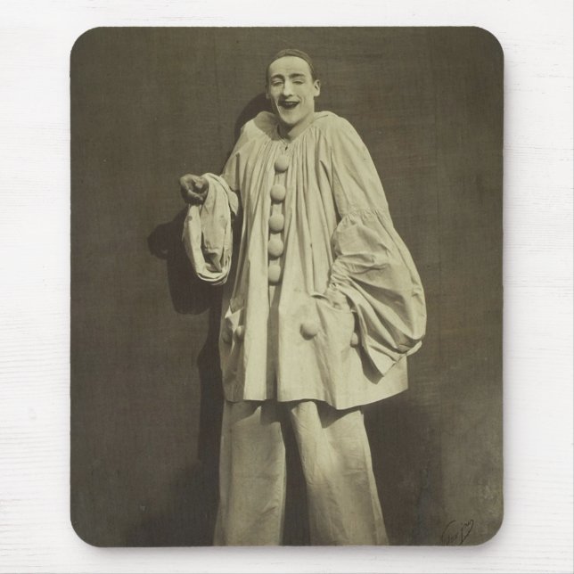 Vintage Pierrot Clown Mouse Pad (Front)