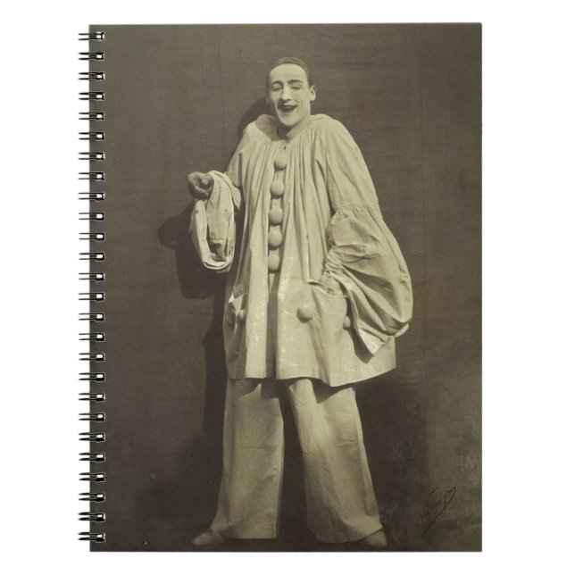 Vintage Pierrot Clown Notebook (Front)