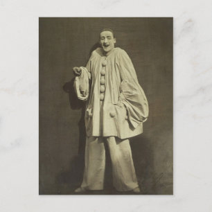 Vintage Pierrot Clown Postcard