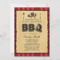 Vintage Pig Roast Baby Shower BBQ