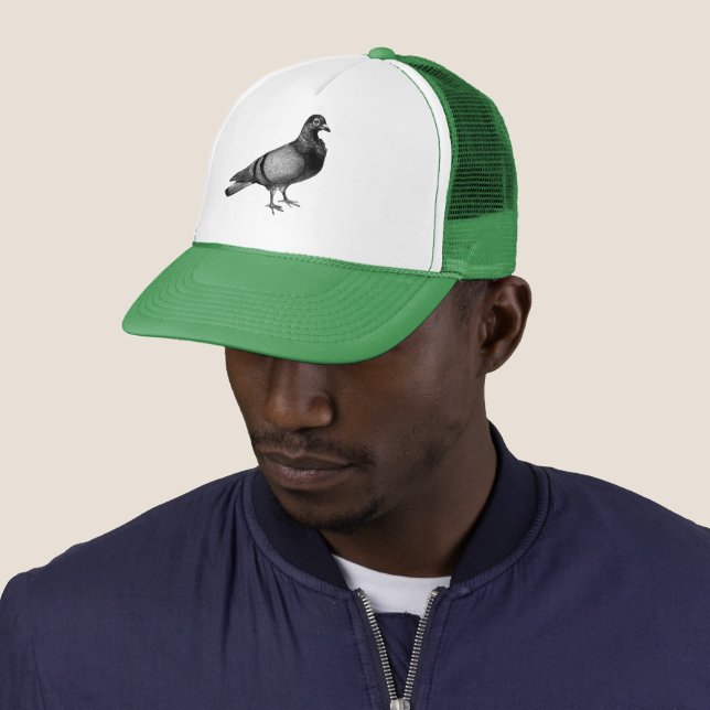 Vintage Pigeon gifts Trucker Hat (In Situ)