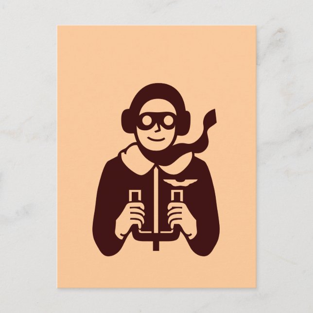 Vintage Pilot - Postcard (Front)