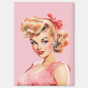Vintage Pin-Up Magnet – Rosie Belle Retro 1950s
