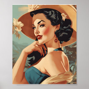 vintage pin up poster