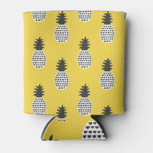 Vintage Pineapple Fun Seamless Illustration Can Cooler