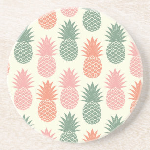 Vintage Pineapple Pattern 2 Coaster