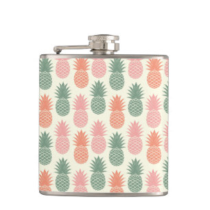 Vintage Pineapple Pattern 2 Hip Flask