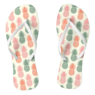 Vintage Pineapple Pattern 2 Thongs